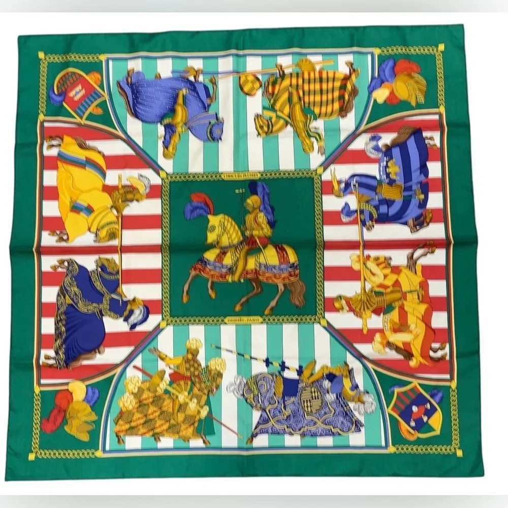 HERMES Vintage Rare Collectors Chic Carre 90” “Chocs en Plumes” 100% Silk Scarf